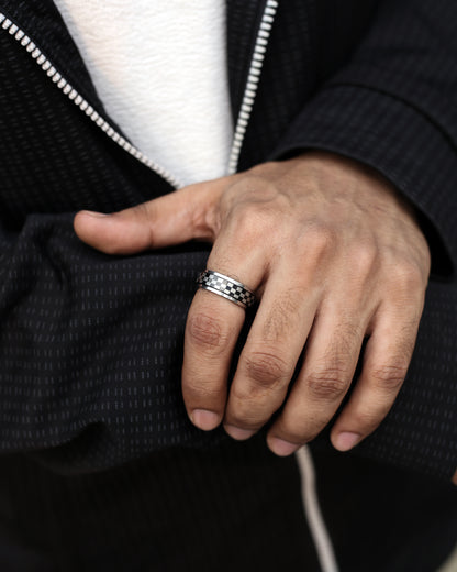 Gridline Fidget Spinner Ring