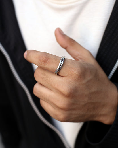 Minimalist Triple Circle Ring