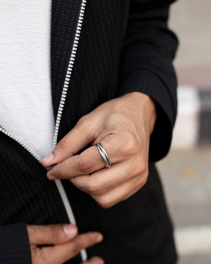 Minimalist Triple Circle Ring