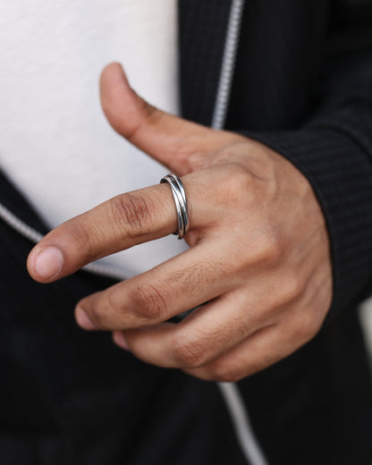 Minimalist Triple Circle Ring