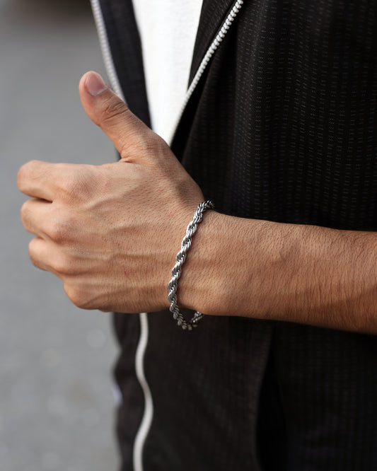 Rope Chain Stainless Steel Bracelet
